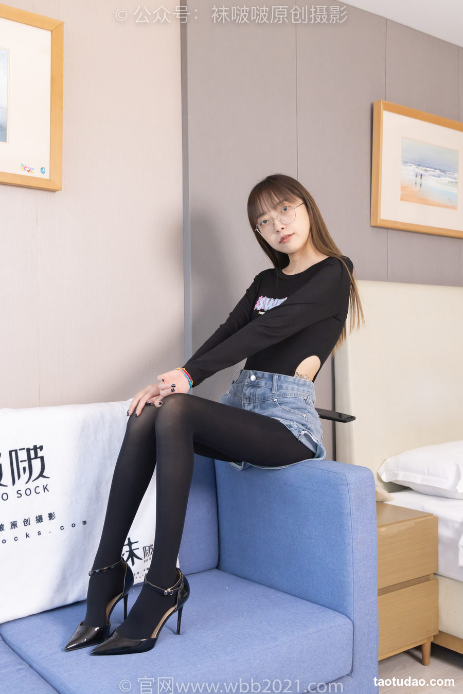 图片[3]-[BoBoSocks袜啵啵]NO.321 稚予-高跟鞋、厚黑丝[150P+1V／6.01GB]-绅士图