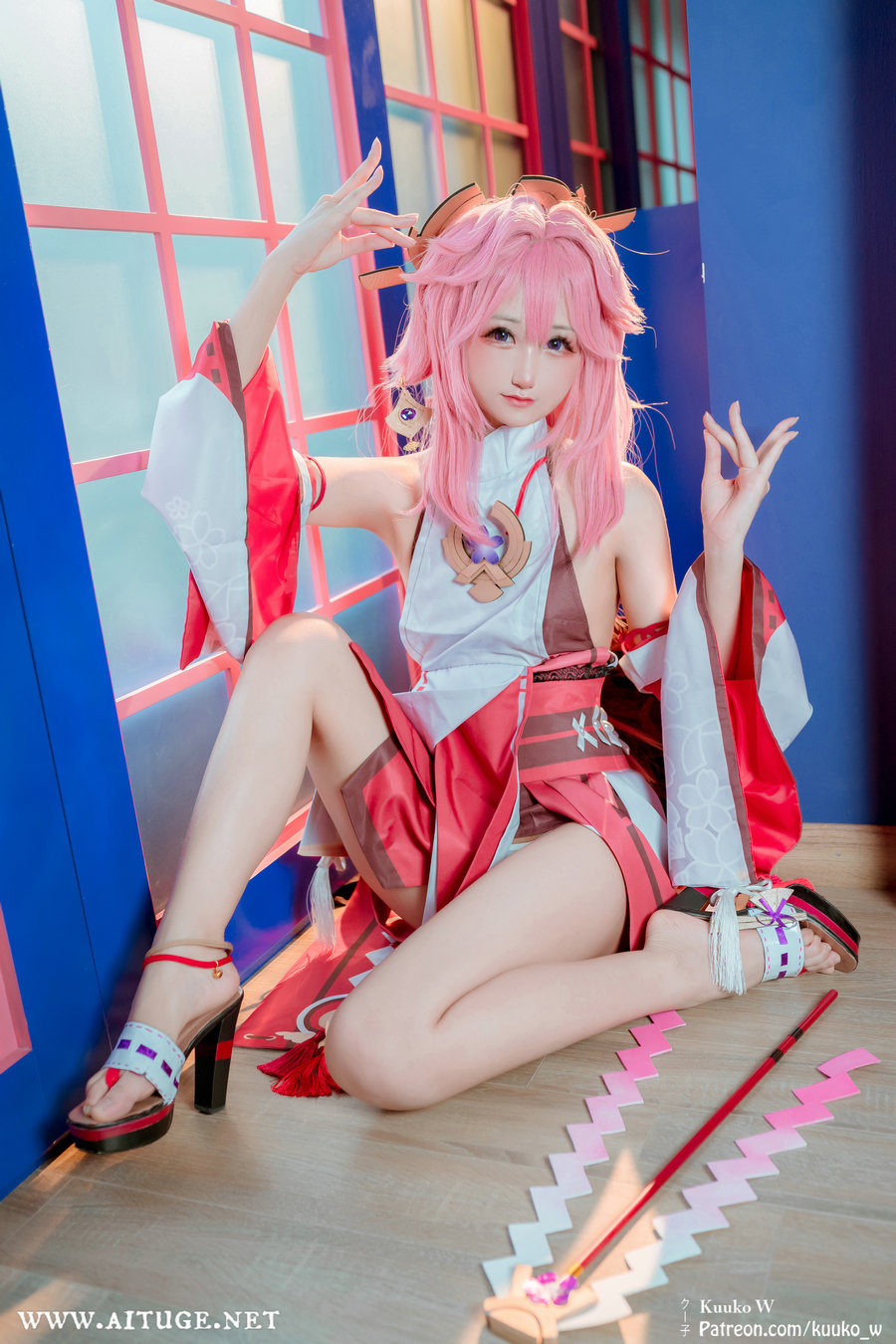(Cosplay) / KuukoW / Kuuko クー子 - Yae Miko / 38P-460MB /-绅士图