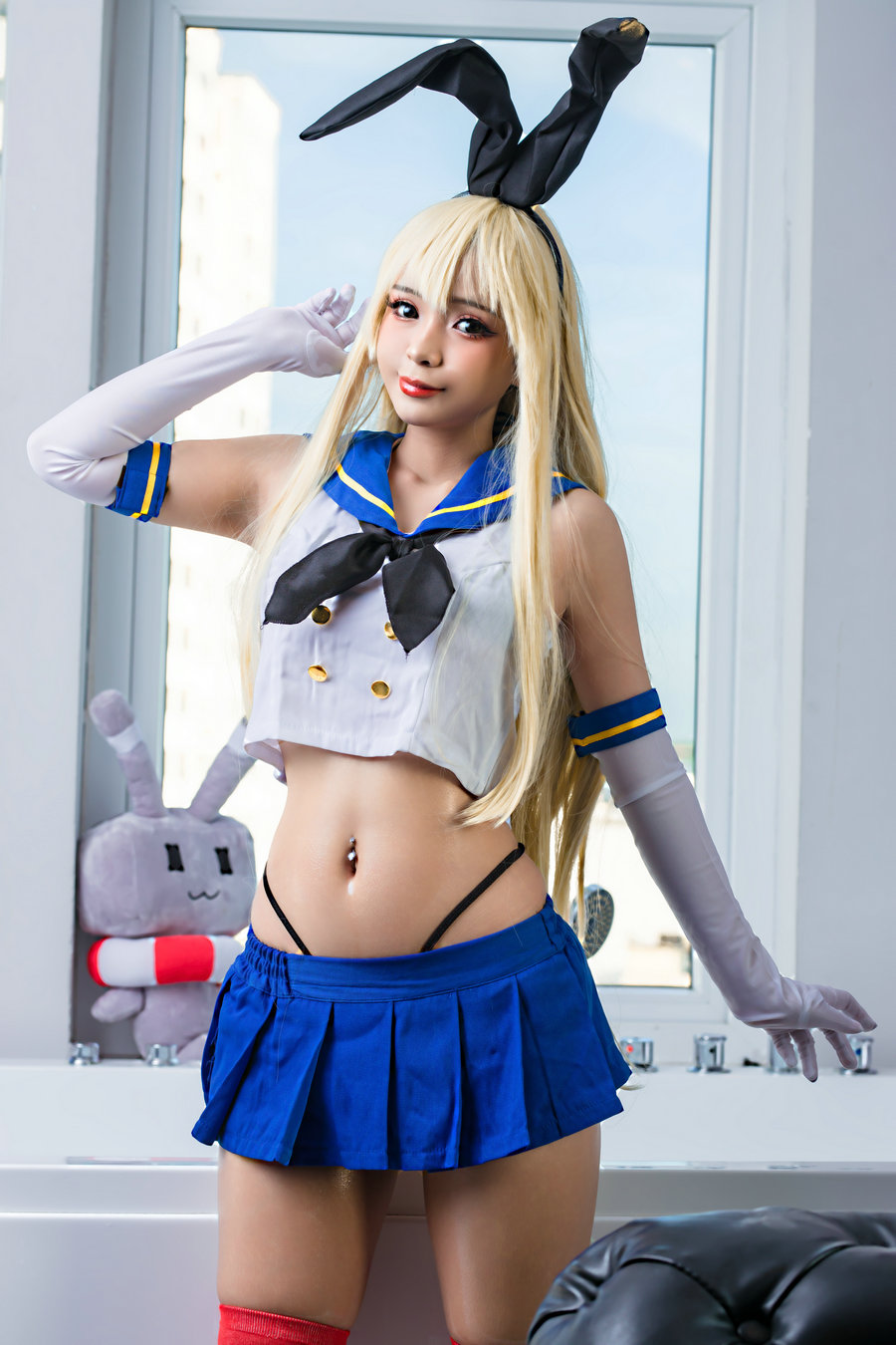 Umeko J - Shimakaze / 158P7V-1.42GB / cos萌妹-绅士图
