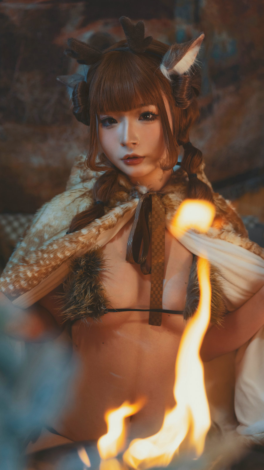 yuuhui玉汇 - 圣诞麋鹿兽耳 / 110P1V-1.19GB / cos萌妹-绅士图