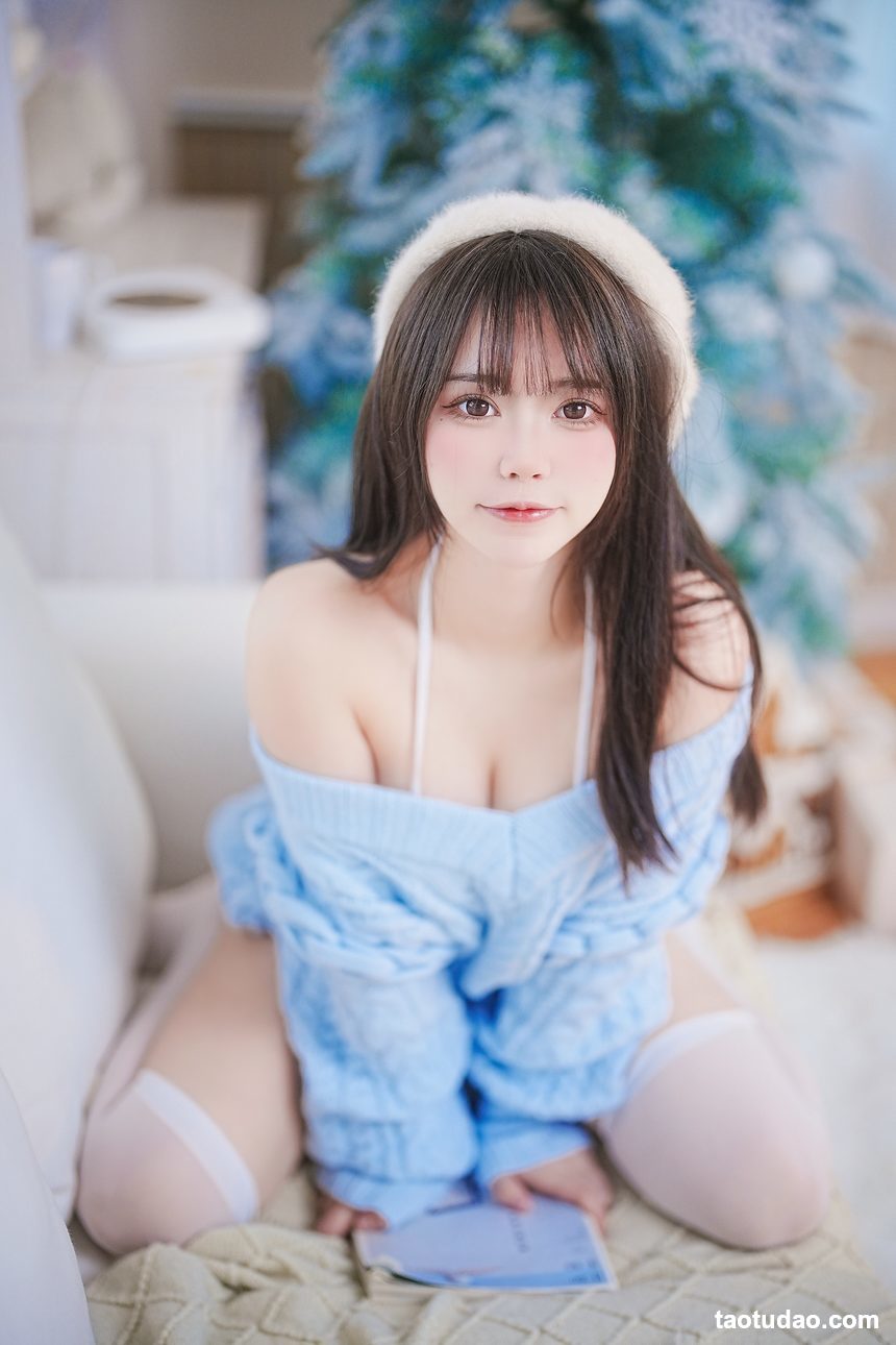 图片[2]-Tina很妖孽呀 – 蓝色秋冬毛衣 [27P-168MB]-绅士图