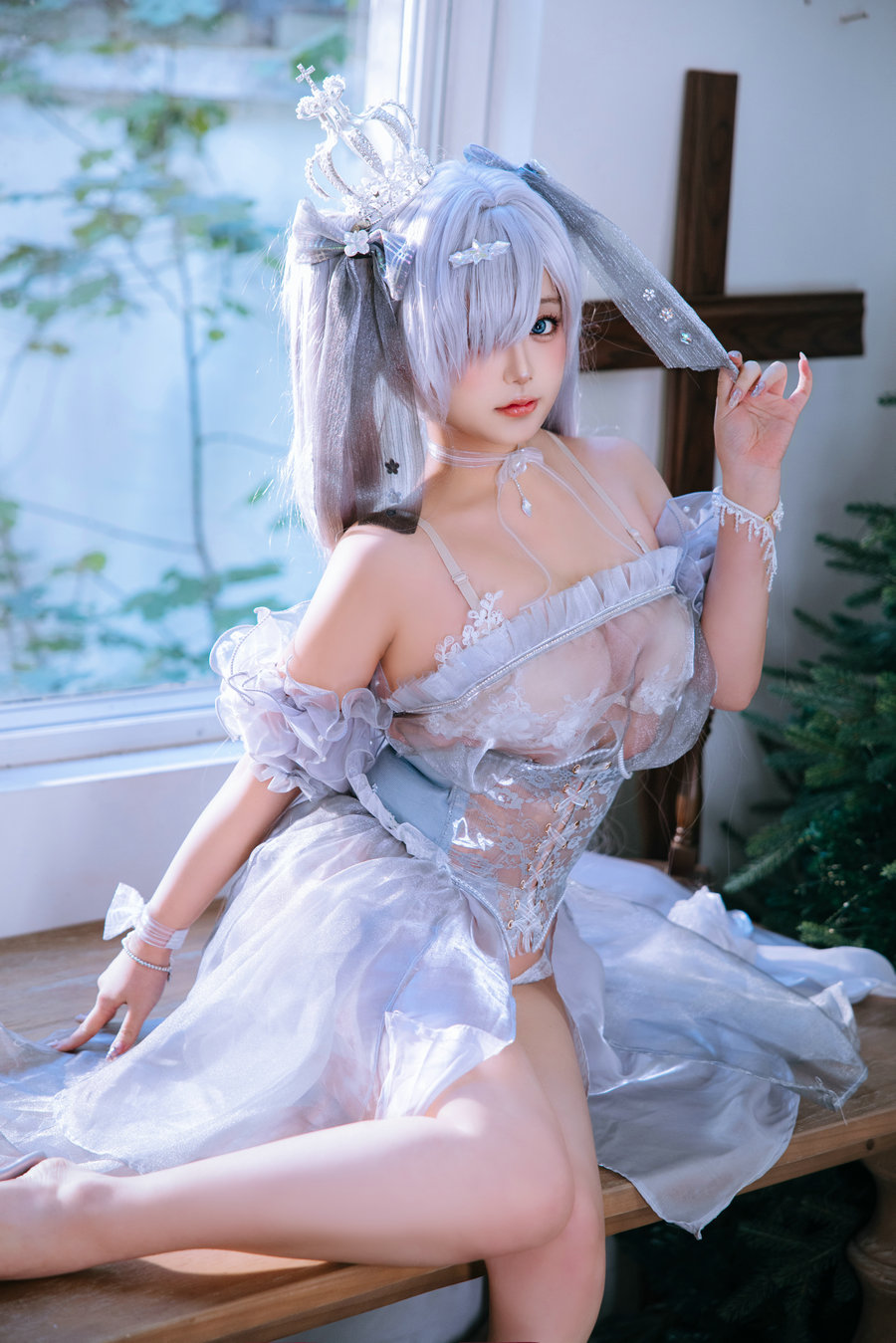 Cosplay日奈娇 - 胜利女神 妮姬 灰姑娘 / 42P-475MB / cos萌妹-艺库