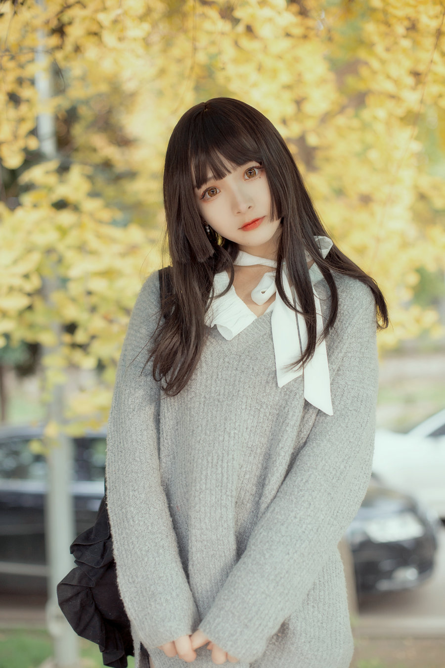二次元美女古川kagura - 银杏树下 / 21P-83MB / cos萌妹-绅士图