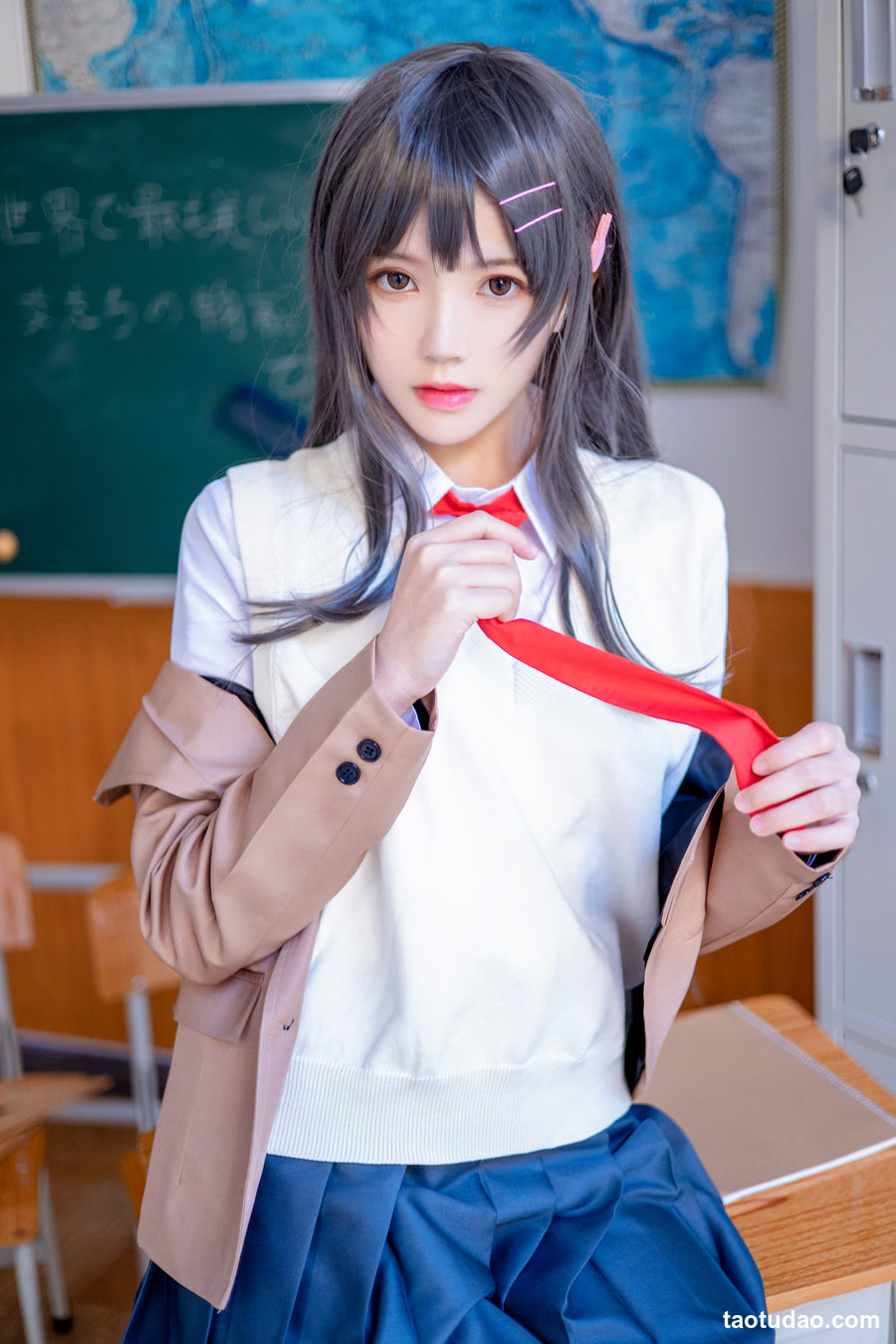 图片[2]-[YITUYU艺图语]2023.04.25 麻衣学姐制服cosplay  桜桃喵[21+1P／207MB]-绅士图