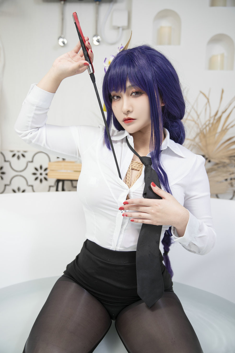动漫博主洛璃LoLiSAMA - 雷电将军OL / 74P-621MB / cos萌妹-绅士图