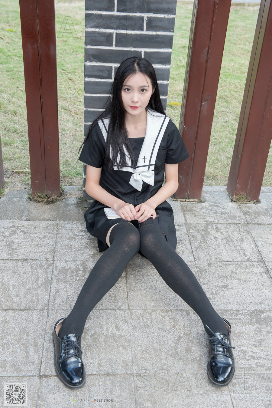 SSA丝社 No.060 公园里的JK制服美腿 / 99P-200MB / 丝袜丝足-绅士图