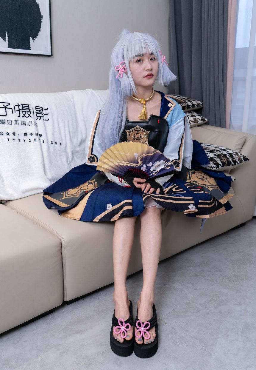 图片[3]-甜予摄影 NO.141 澜澜-cos服人字拖、白丝、裸足、挠脚心剧情[134P+3V／12.6GB]-艺库