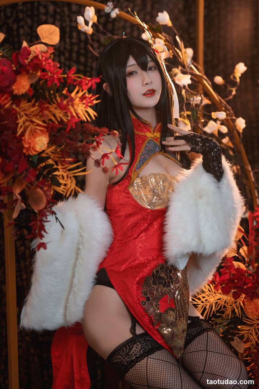 图片[4]-铁板烧鬼舞w –  NO.033 大凤旗袍[30P-480.6M]-绅士图