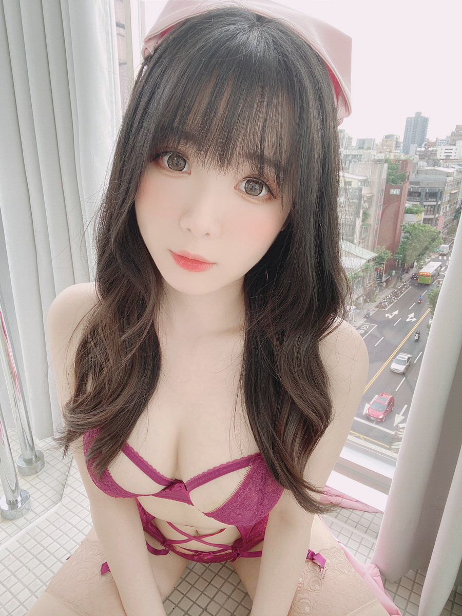 微博妹纸霜月shimo - ピンクナース__ / 11P-64MB / cos萌妹-绅士图