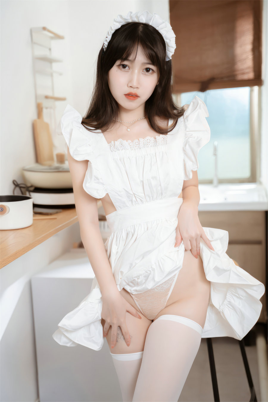 微博人气Coser不呆猫厨房小女仆 [35P-212MB]-绅士图