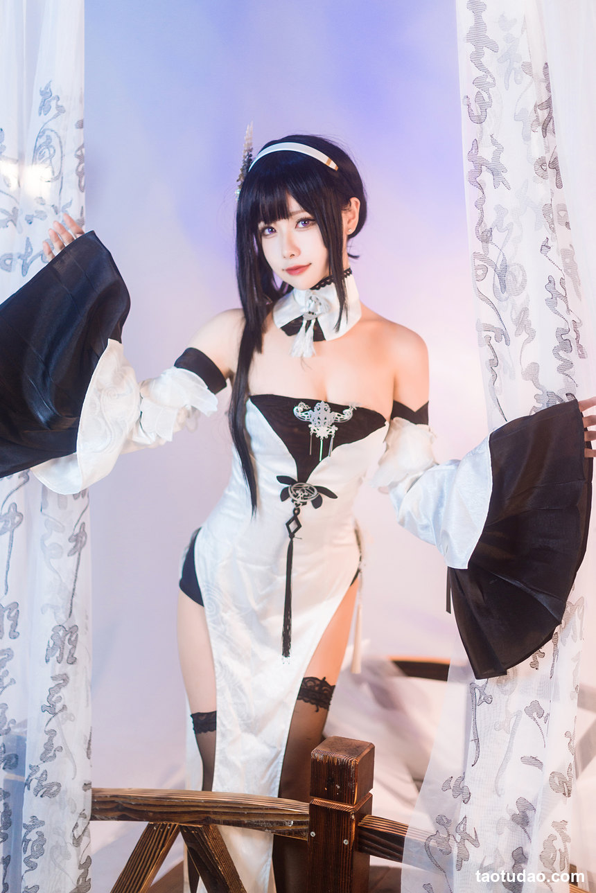 图片[2]-Momoko葵葵 – NO.31碧蓝航线镇海 奇奢花苑 [24P-52MB]-绅士图