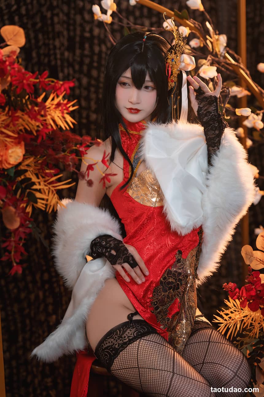 图片[3]-铁板烧鬼舞w –  NO.033 大凤旗袍[30P-480.6M]-绅士图