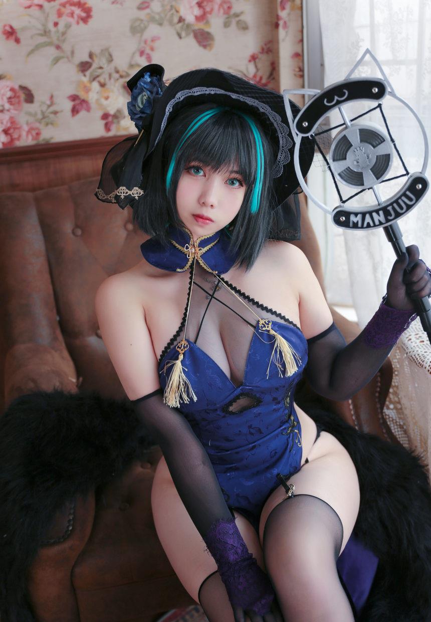 Meroko_魅瞳 – NO.005 柴郡旗袍[33P-287.4M]-绅士图