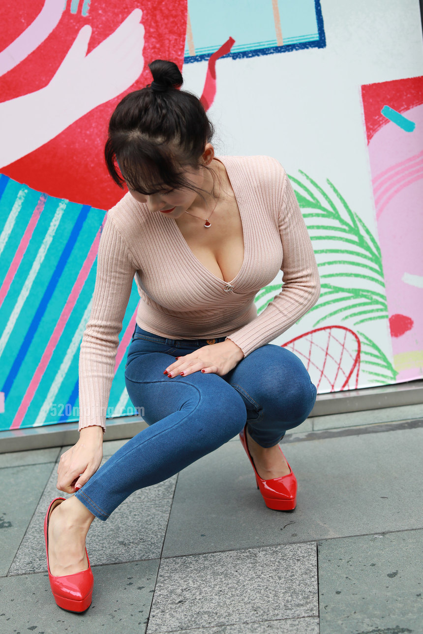 图片[3]-精选街拍作品 NO.0035 紧身牛仔红高丰满美女模拍高清图[447P／504MB]-绅士图