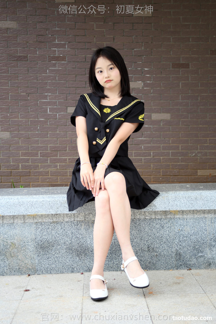 图片[3]-初夏女神 NO.216 双双 黑系水手服[100P+1V／3.45GB]-绅士图