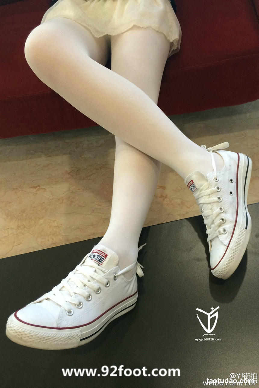 图片[3]-[YJ街拍]012 白丝帆布鞋[31P-25MB]-绅士图