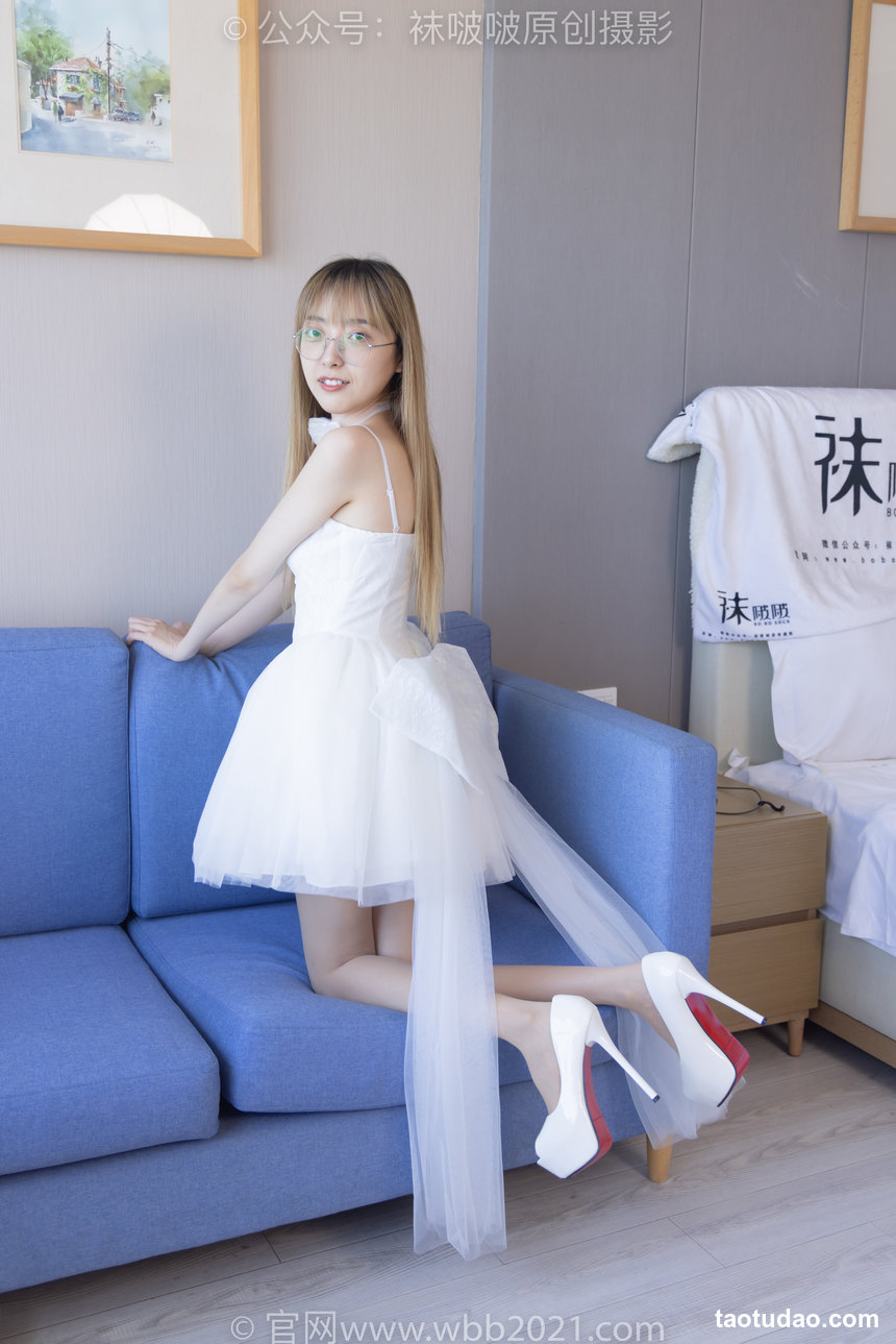 图片[4]-[BoBoSocks袜啵啵]NO.277 稚予-高跟鞋、肉丝、裸足、婚纱小礼裙[150P+1V／5.96GB]-绅士图