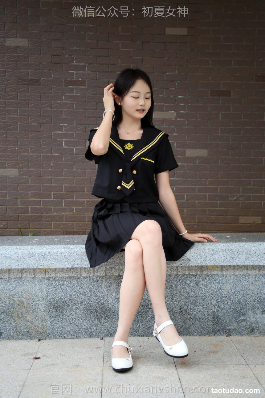 图片[2]-初夏女神 NO.216 双双 黑系水手服[100P+1V／3.45GB]-绅士图