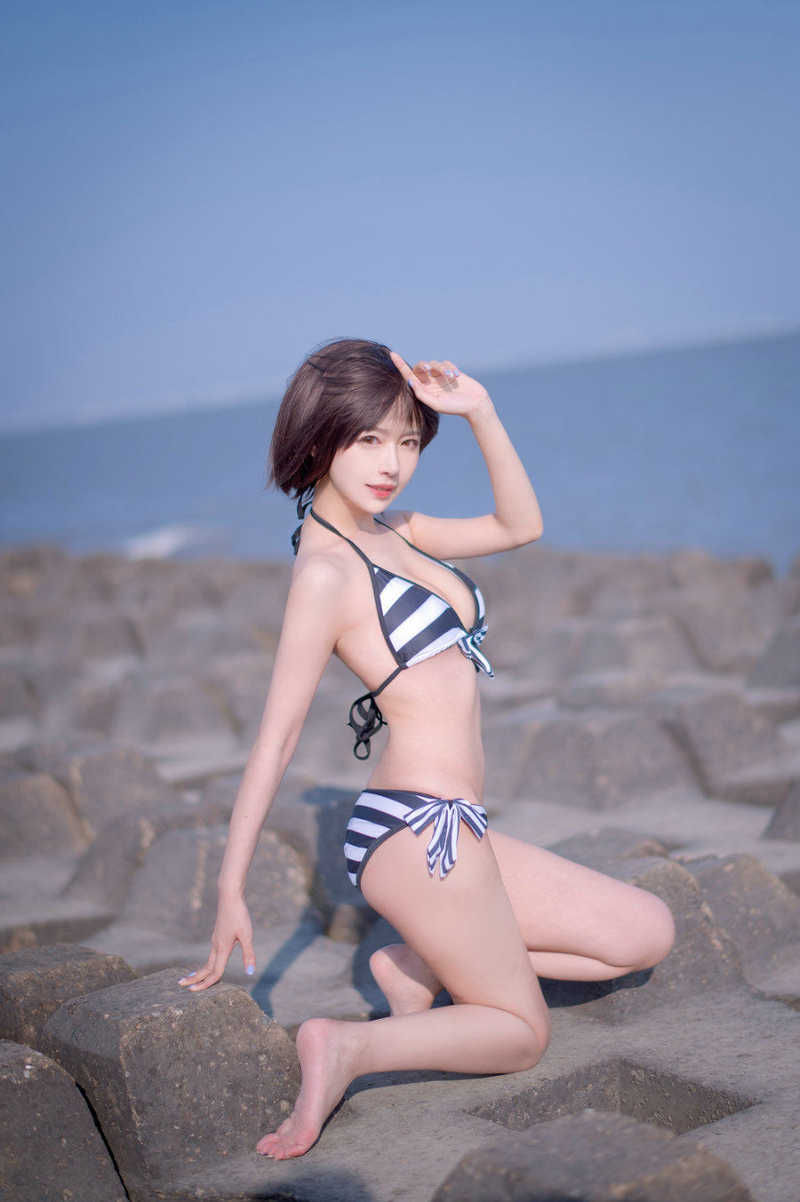 Shika小鹿鹿 - 加藤惠 泳装 / 17P-113MB / cos萌妹-绅士图