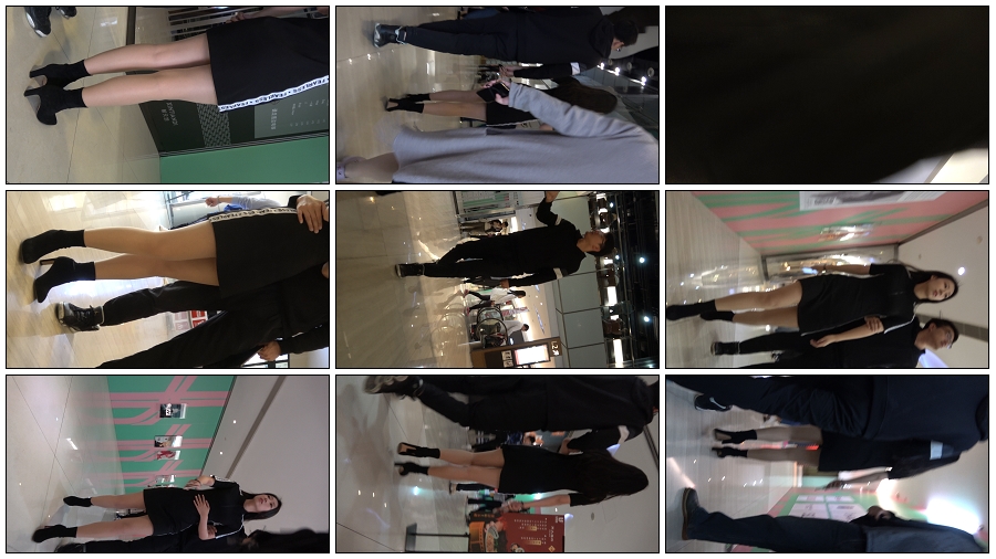 精选街拍视频 No.3852 气质的黑色短裙美腿MM / 786MB / 街拍视频-绅士图