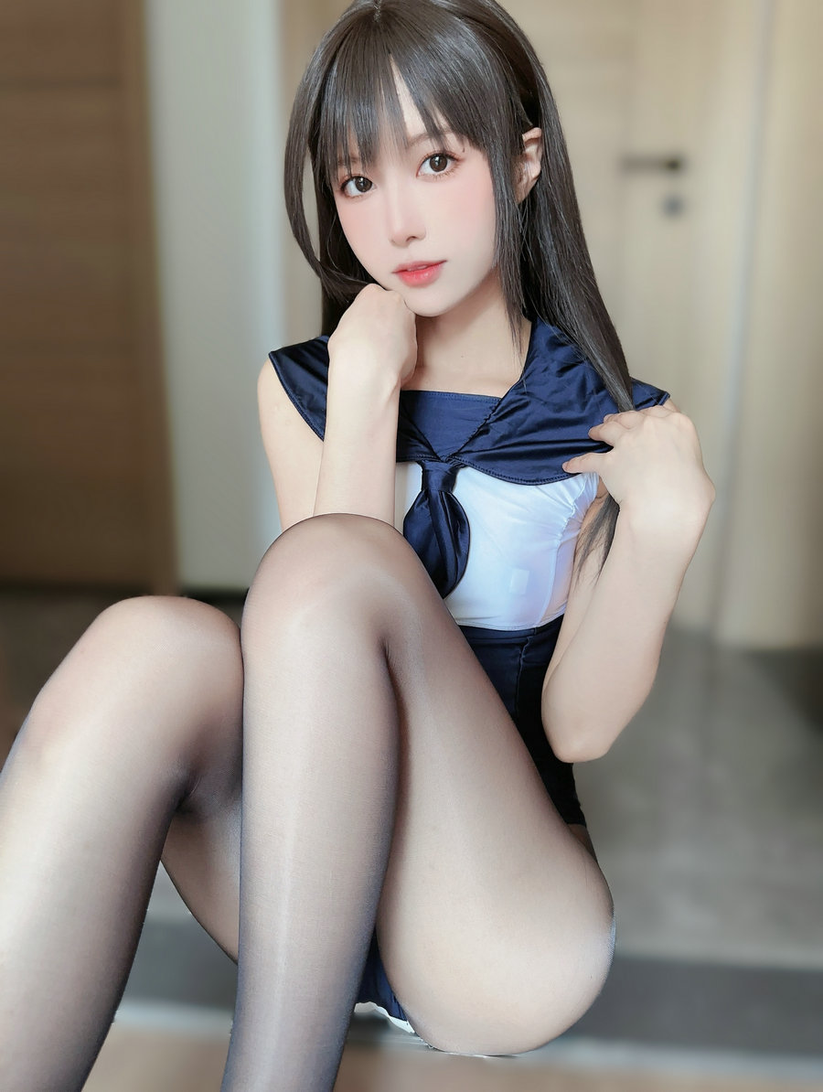 布丁大法 - 蓝色连体泳衣 / 95P6V-853MB / cos萌妹-绅士图