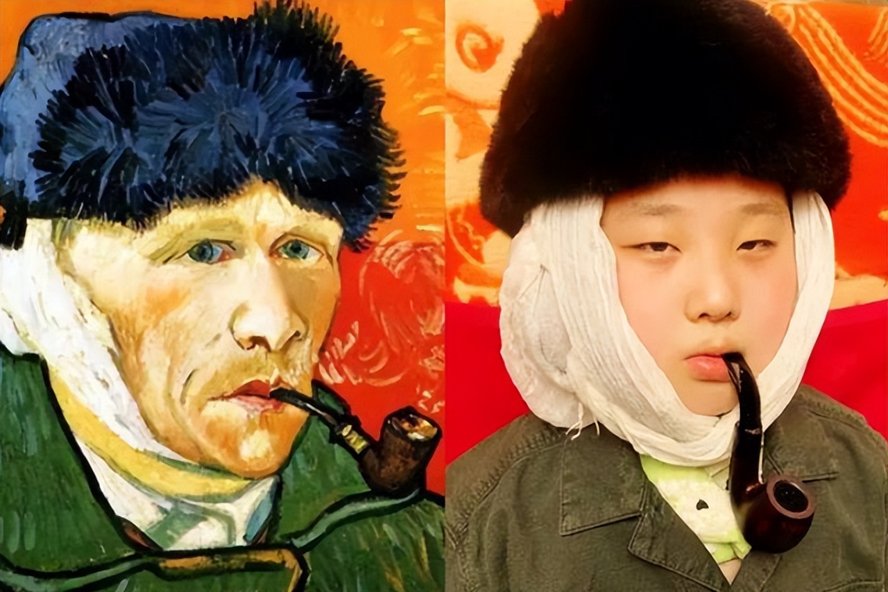 小学生COS世界名画,相似度超高,网友:让你模仿没让你超越