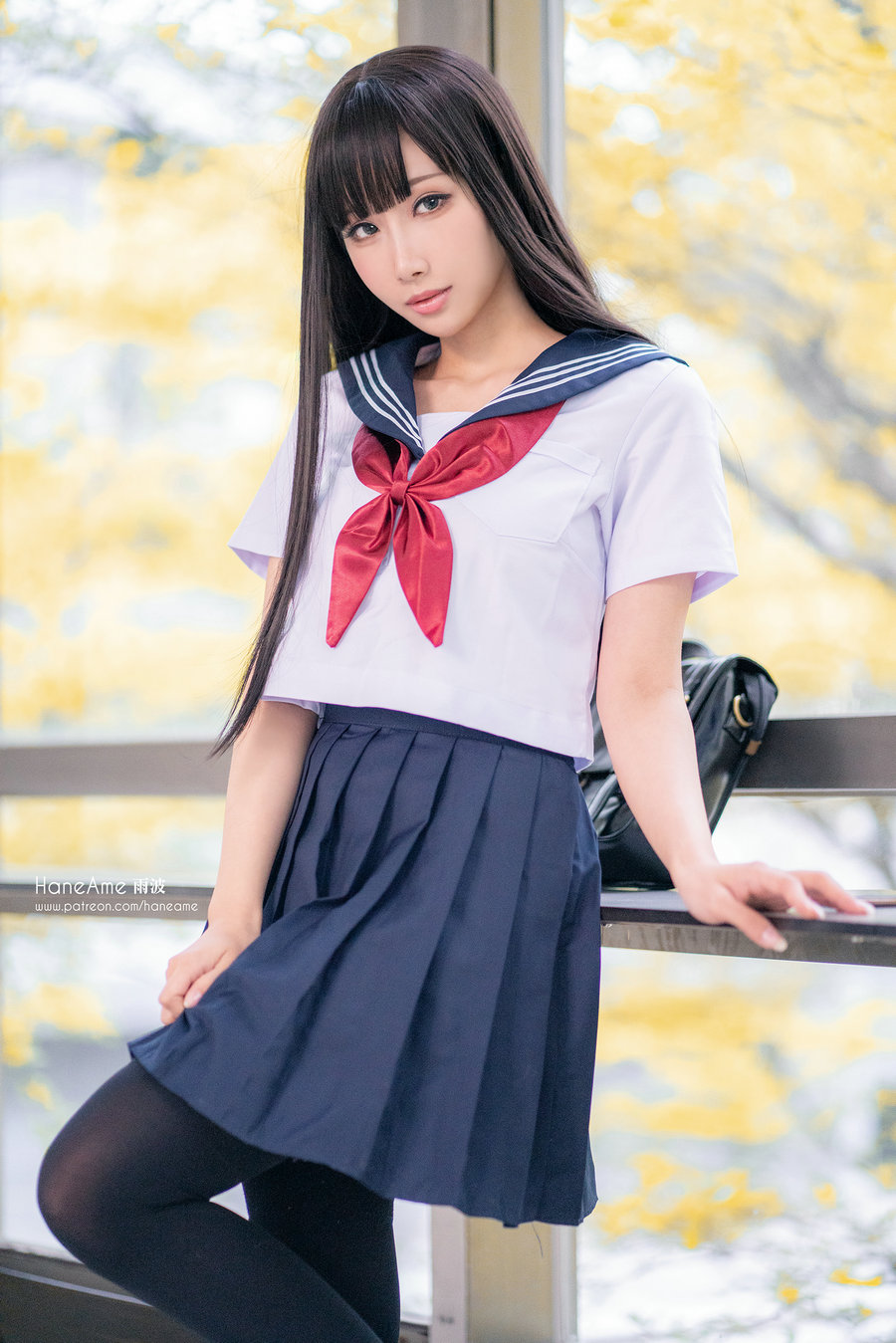Hane Ame 雨波写真 - JK / 16P1V-66MB / cos萌妹-绅士图