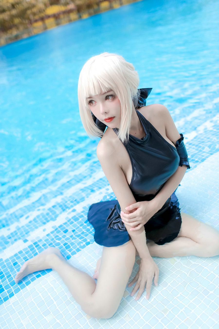 Kitkat Cosplay 9 – Saber Alter Swimsuit / 29P-102MB / cos萌妹-绅士图