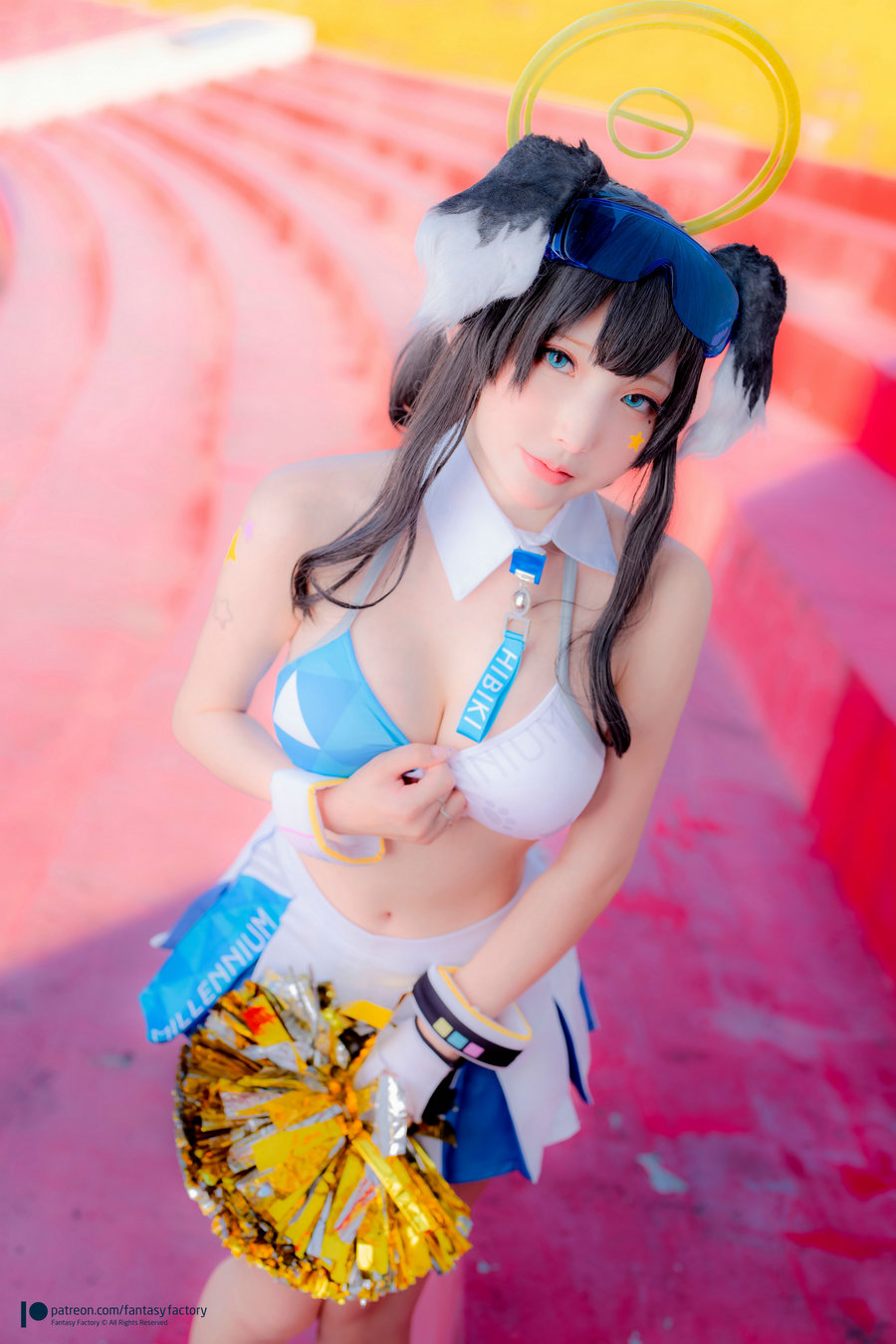 / Fantasy Factory / Xiaoding 小丁 – Hibiki Cheerleader 猫塚ヒビキ / 41P-108MB / cos萌妹-绅士图