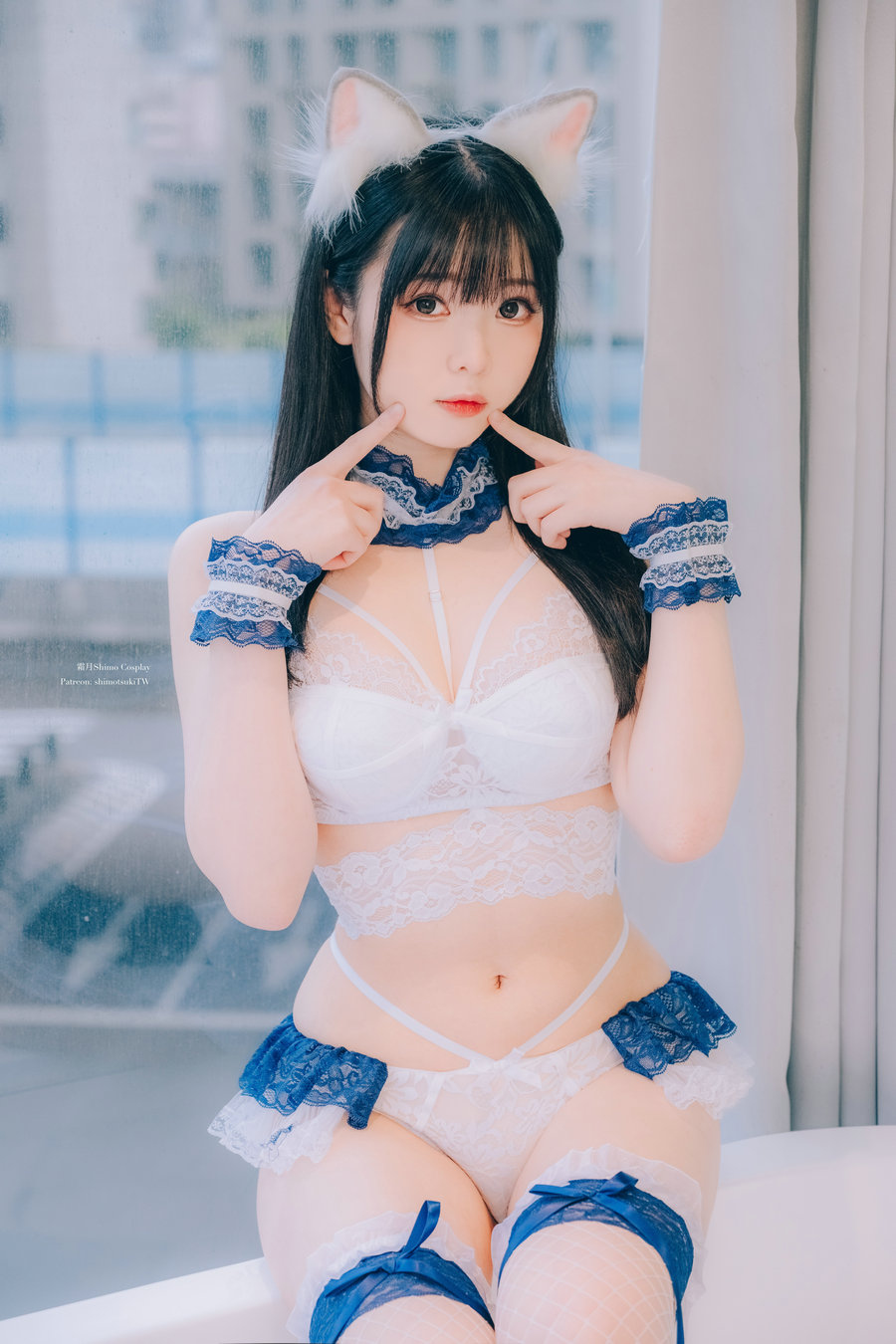 微博妹纸霜月shimo - Lace Lingerie / 20P-352MB / cos萌妹-绅士图
