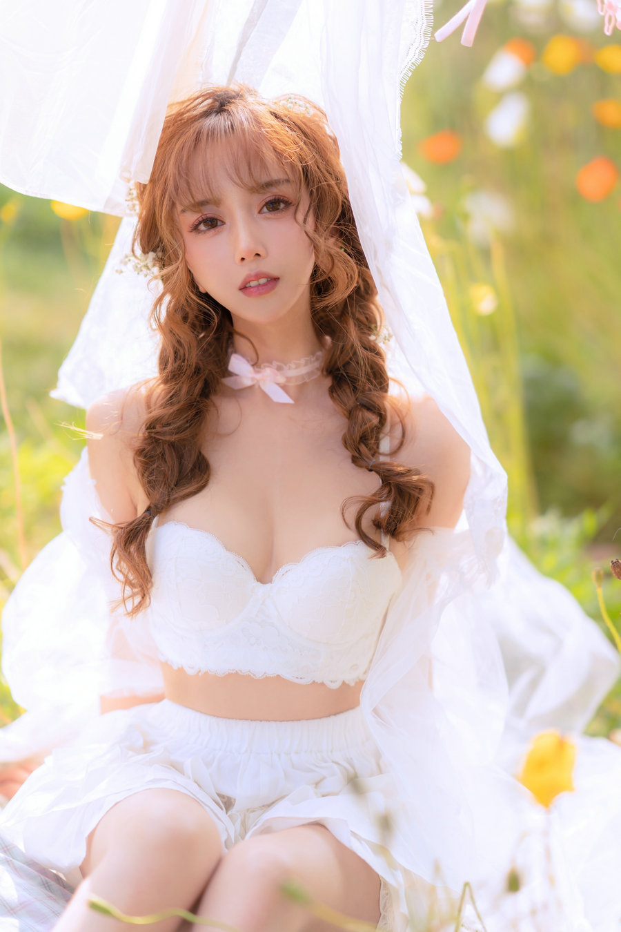 斗鱼米线线sama写真 - 夏日限定 晒衣服 / 41P-68MB / cos萌妹-绅士图