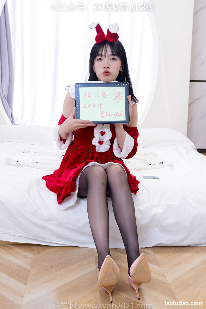 图片[3]-[BoBoSocks袜啵啵]NO.469 小甜豆-高跟鞋、油亮白丝、油亮肉丝、油亮黑丝、小甜豆手写祝福圣诞牌剧情[188P+1V／7.08GB]-绅士图