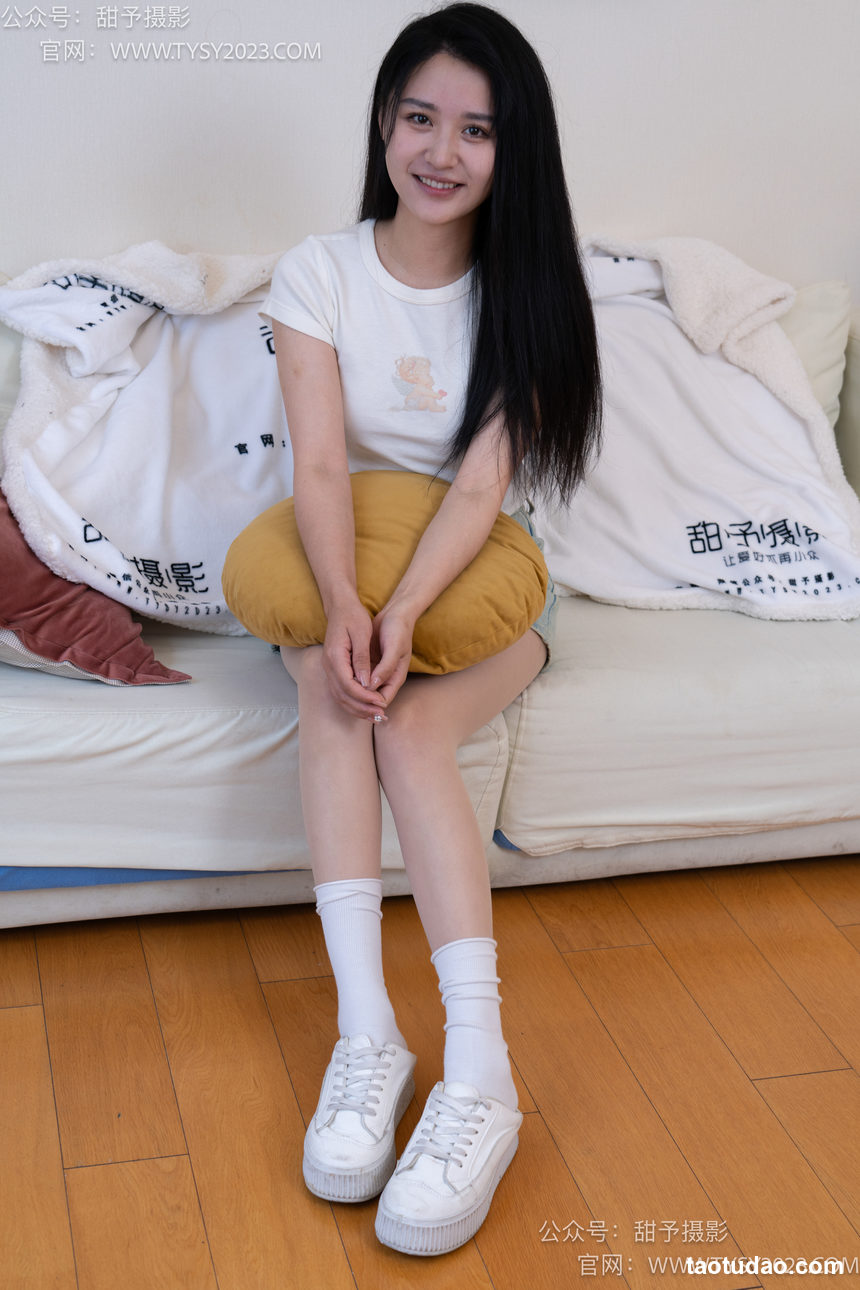 甜予摄影 NO.096 澜澜-板鞋、白棉袜、肉丝（脚尖加固款）[130P+2V／9.83GB]-绅士图