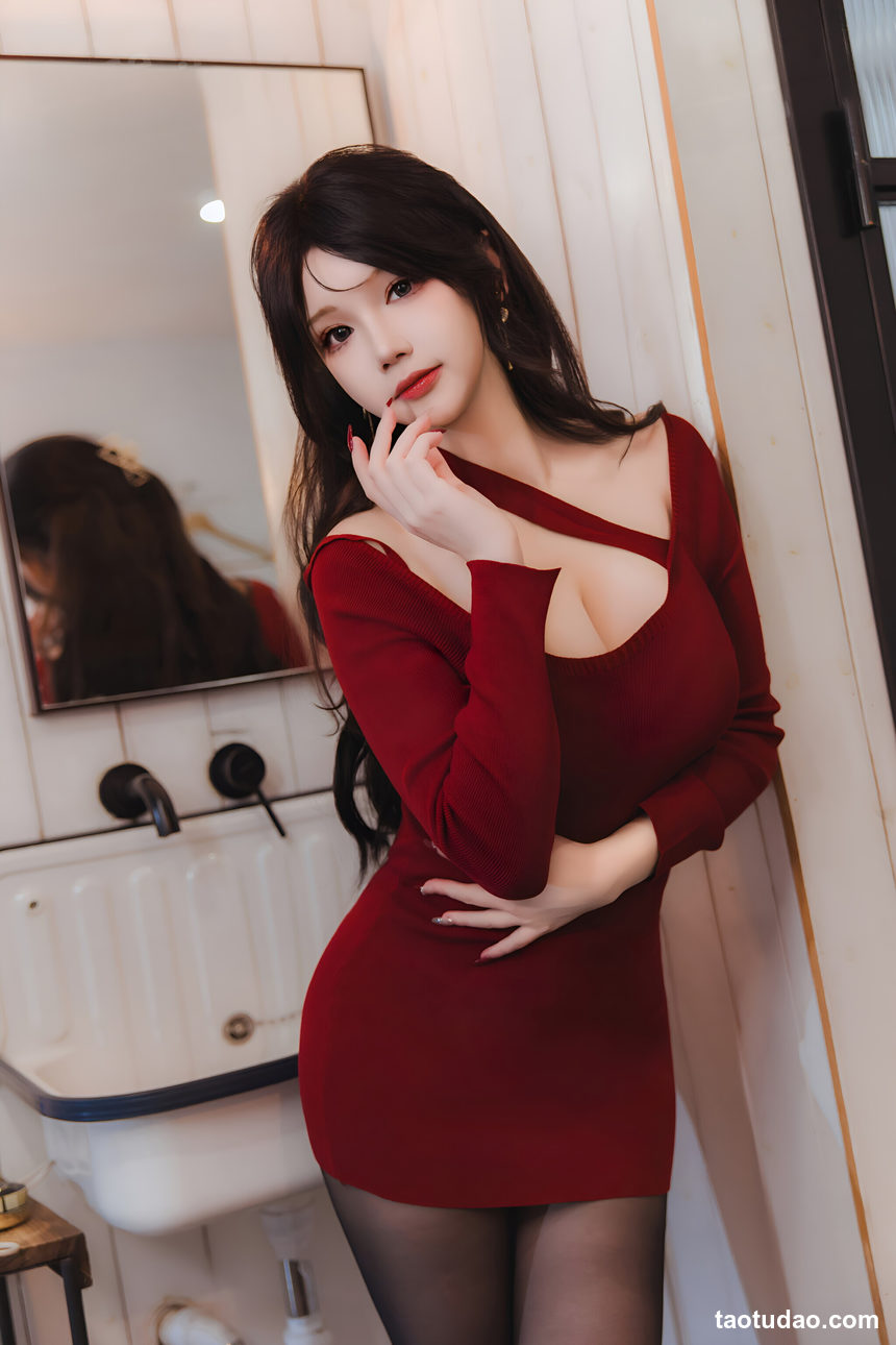 图片[3]-雪晴Astra –  红裙黑丝小娇妻 [65P+2V-1.68G]-绅士图