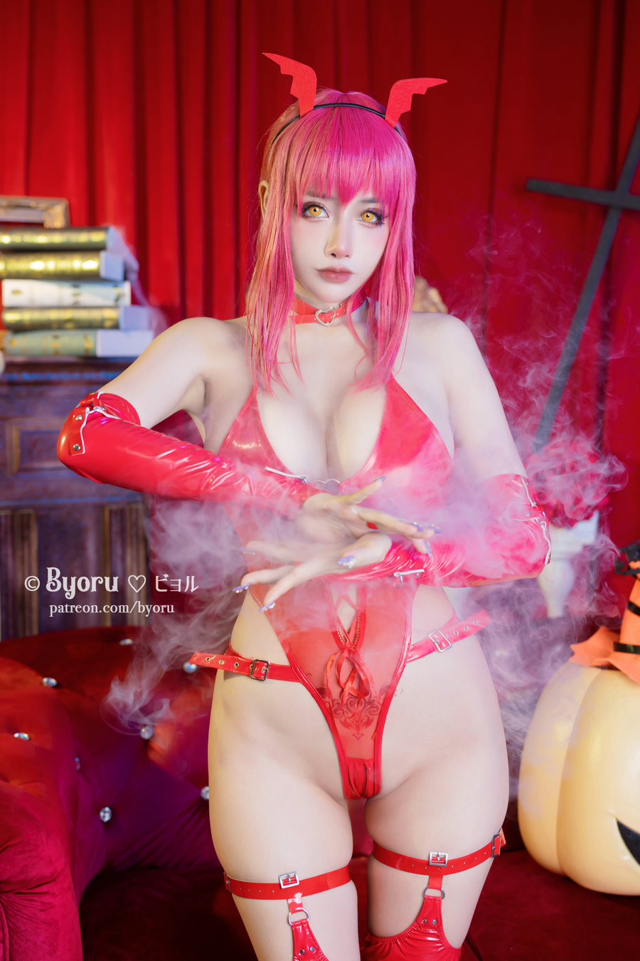 日本性感萝莉Byoru - Makima Succubus / 16P-98MB / cos萌妹-绅士图