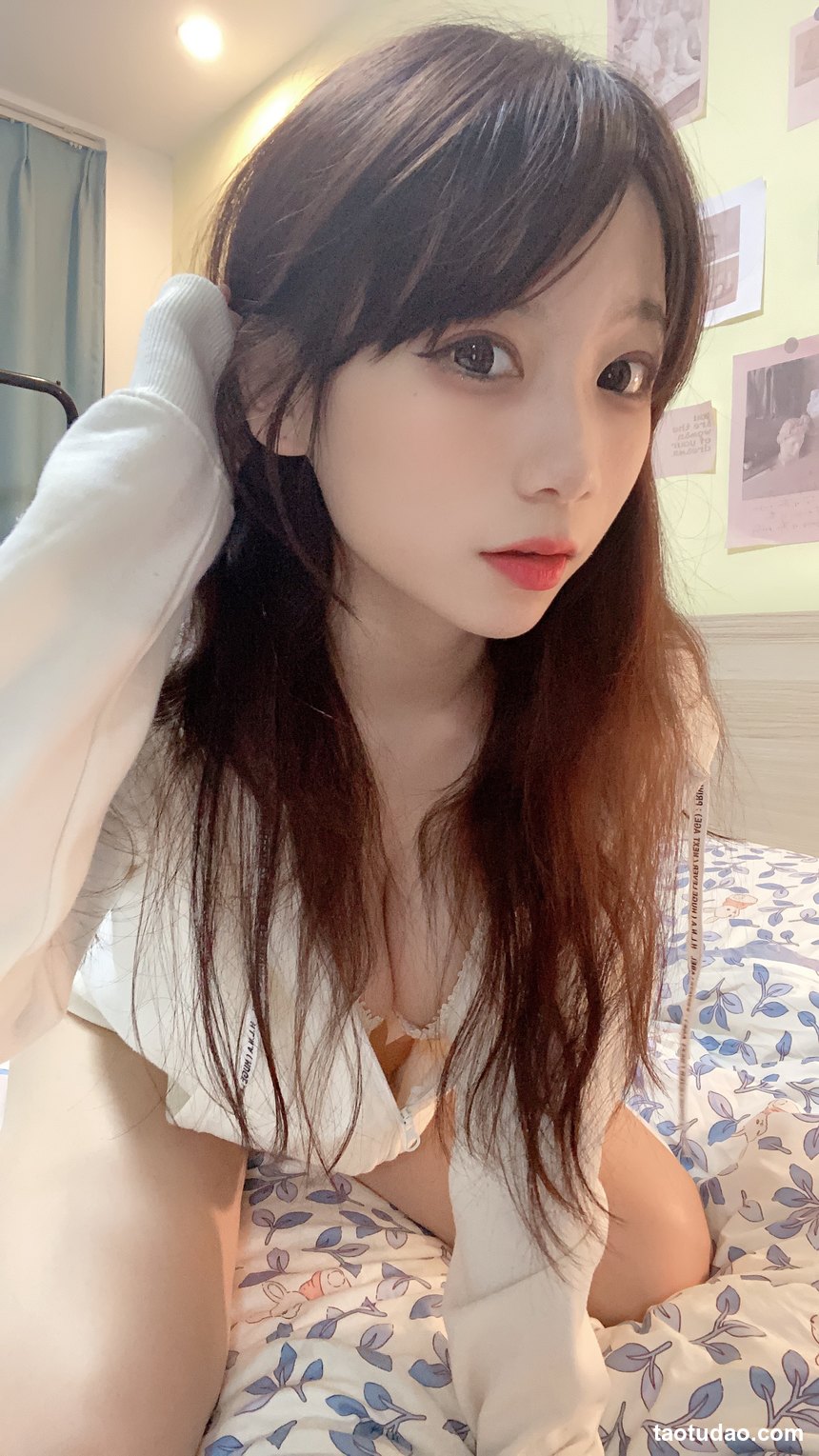 图片[3]-usejan(蓝蓝) – NO.14 白色连帽衫 [50P1V-180MB]-绅士图