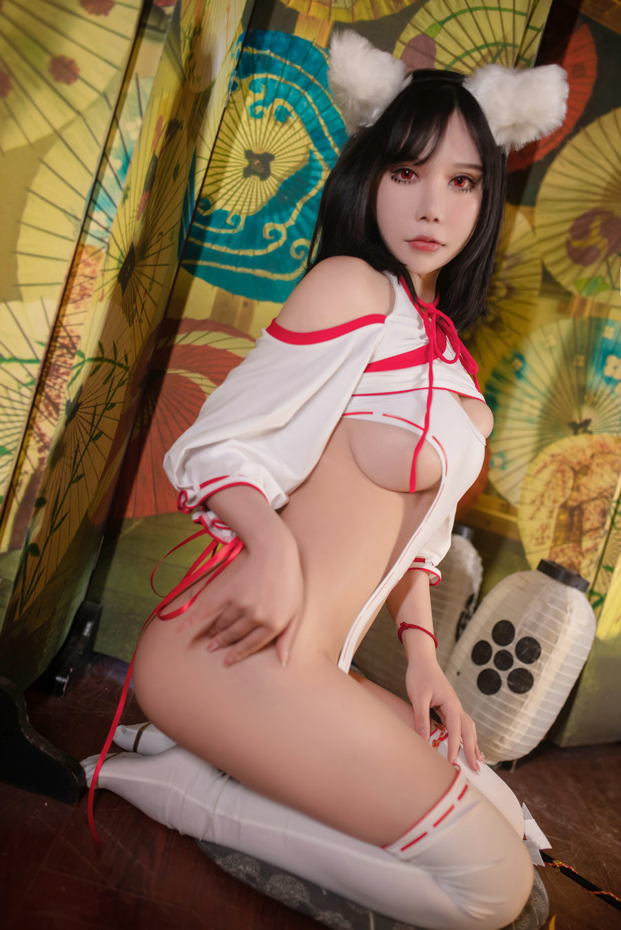 二次元妹子抱走莫子aa - 神社巫女 / 45P2V-437MB / cos萌妹-绅士图