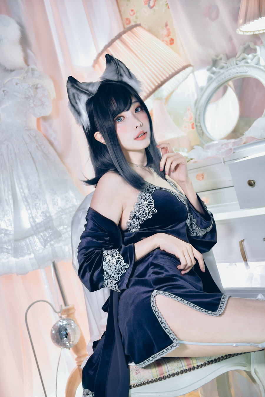 Ely_eee(ElyEE子) – Sleepy Velvet Blue / 57P-141MB / cos萌妹-绅士图