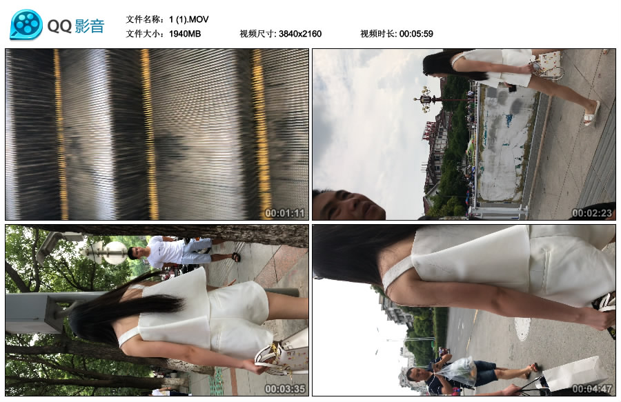 精选街拍视频 No.2724 高颜值白衣白裤美眉 / 2.76GB / 街拍视频-绅士图