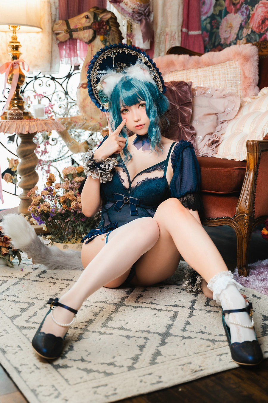 Ely_eee(ElyEE子) - Scottish Fold Cat Doll 摺耳貓少女人形 / 60P-208MB / cos萌妹-绅士图