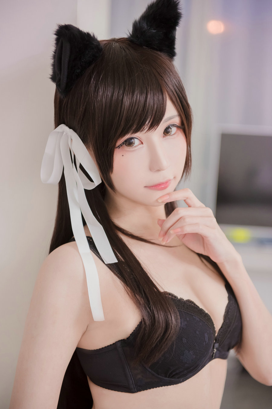 白神泱 – 黑色内衣 / 11P-7MB / cos萌妹-绅士图