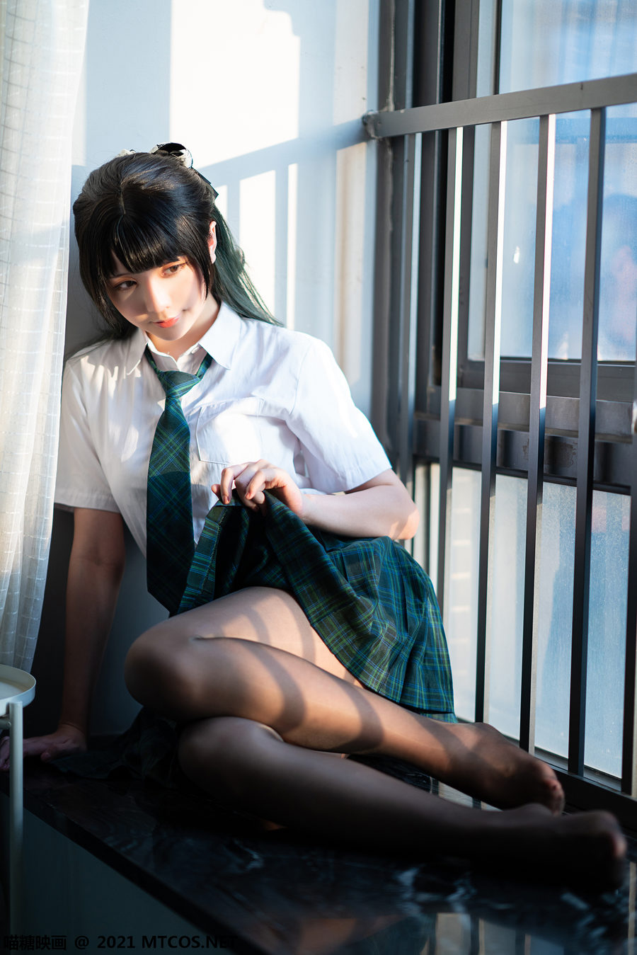 图片[3]-[喵糖映画]VOL.435 绿色JK[20P-90.4MB]-绅士图