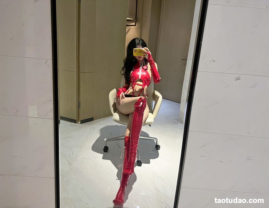 图片[4]-葛征GeZheng –  红色皮裤[54P-314MB]-绅士图