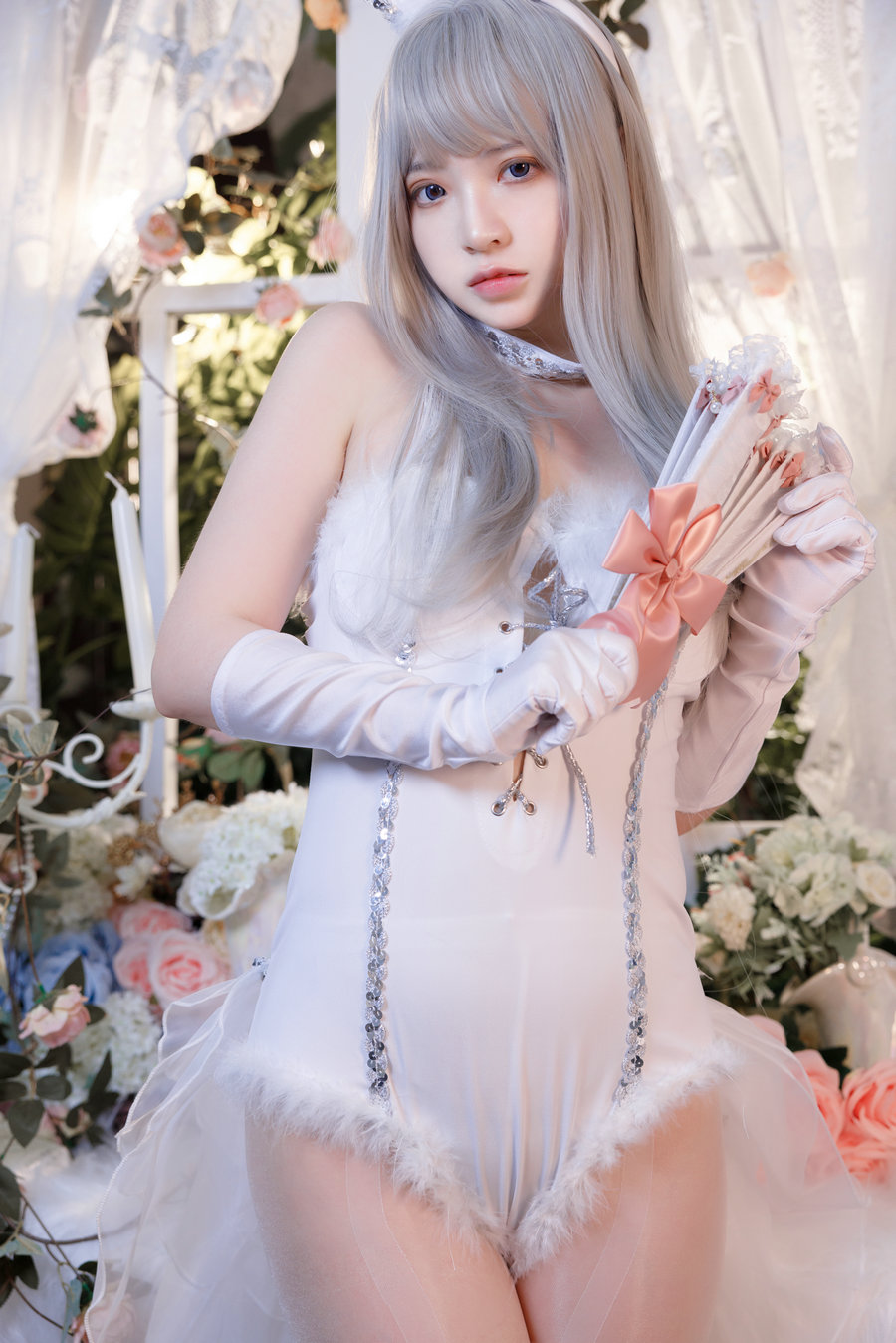 疯猫ss – 纯白绒绒兔 / 40P2V-1.02GB / cos萌妹-绅士图