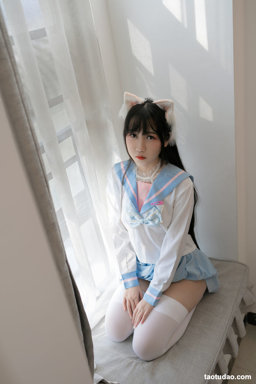 图片[2]-不呆猫-白色兔子JK[63P-342MB]-绅士图