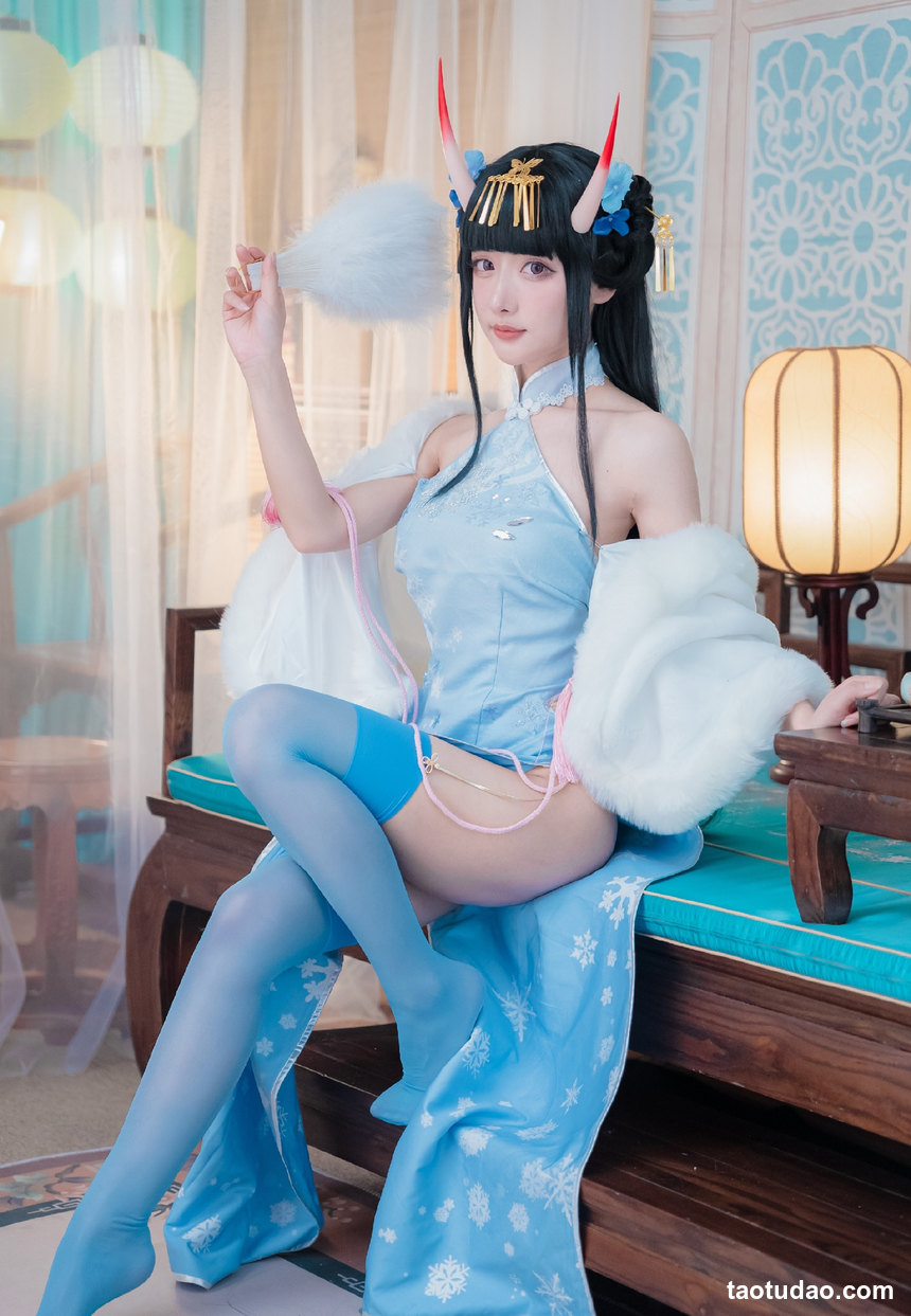 图片[2]-紫氯氯 –  能代 貅 旗袍 [18P-38MB]-绅士图