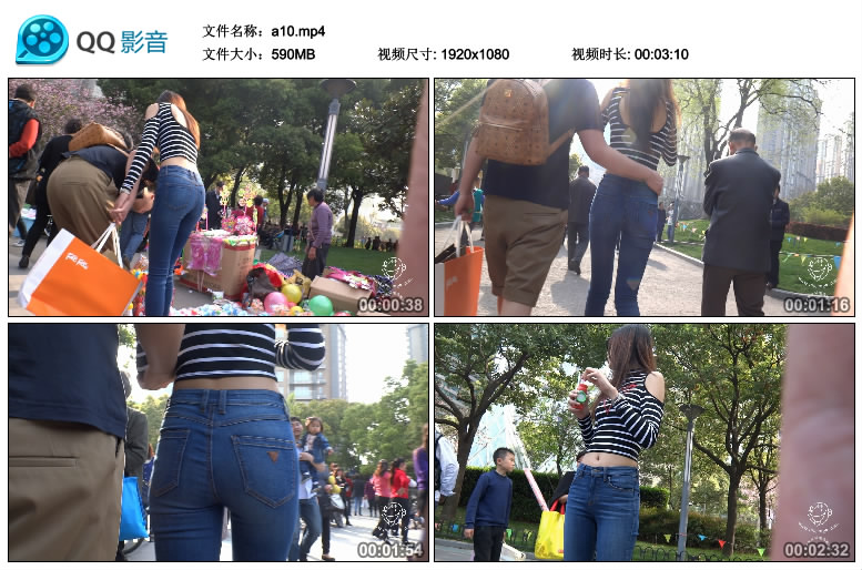 精选街拍视频 No.677 魔都漫步作品 高挑蓝牛美女 / 1V-590MB / 街拍视频-绅士图