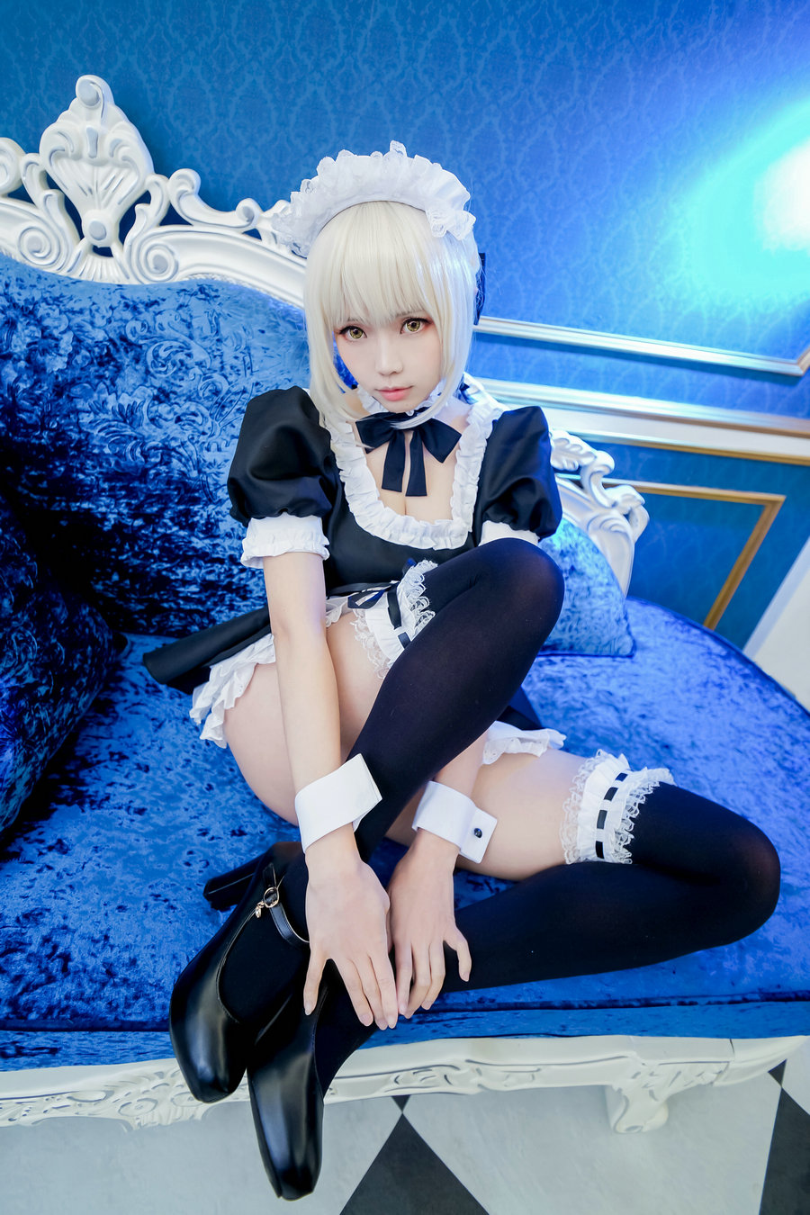 Ely_eee(ElyEE子) – saber女仆 / 17P-55MB / cos萌妹-绅士图