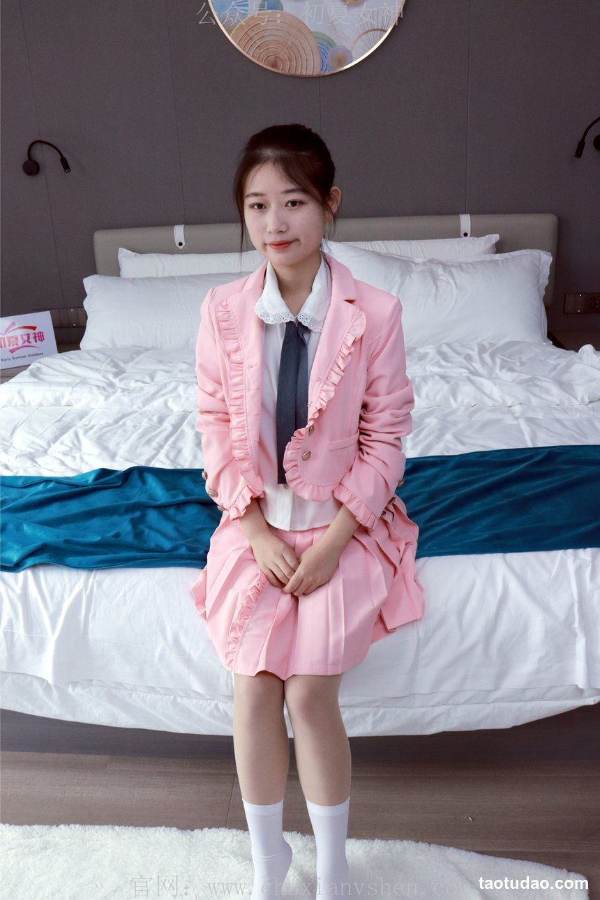 图片[4]-初夏女神 NO.012 念念 S码粉色JK套搭配36码小白鞋[113P+1V／5.41GB]-绅士图