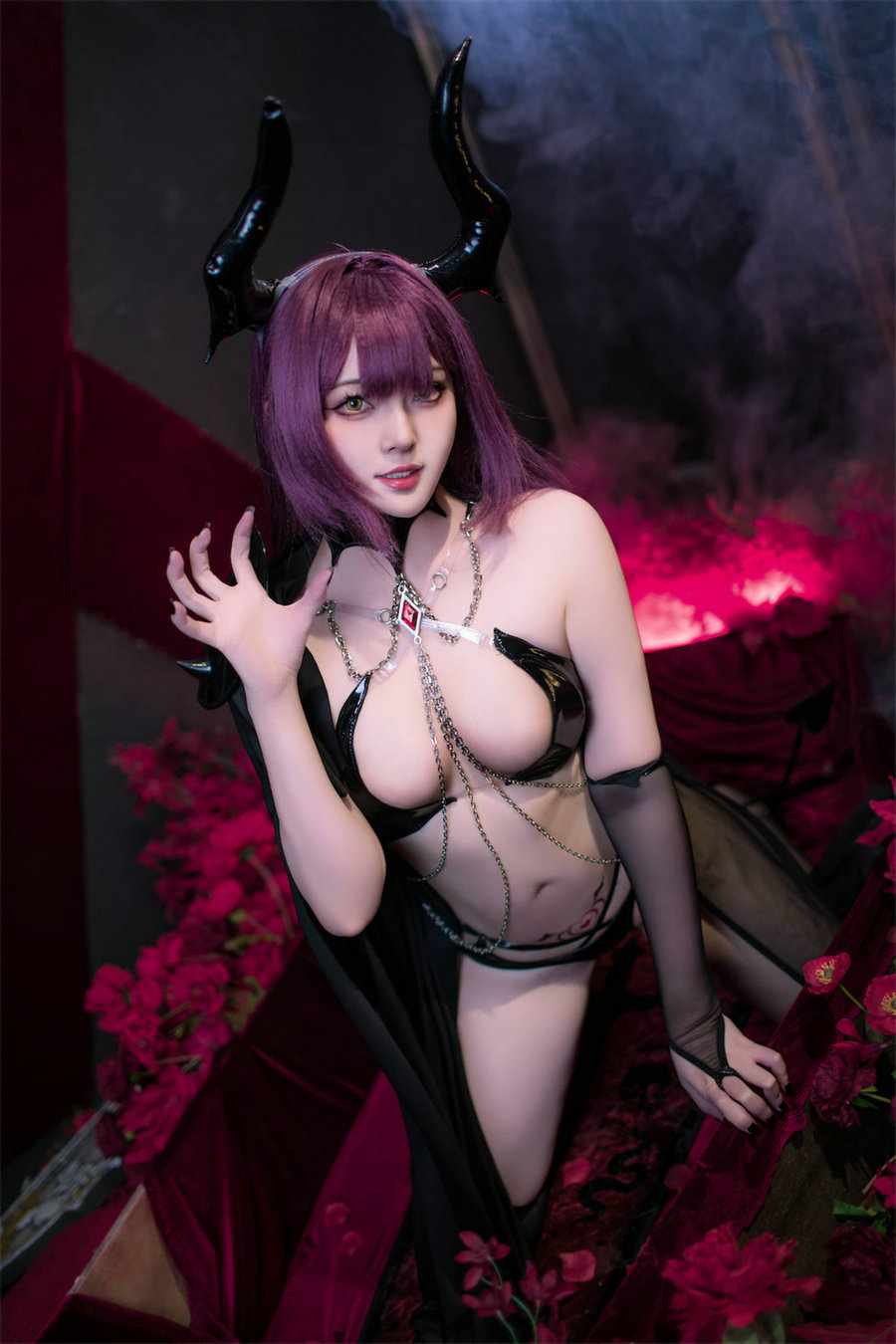 Natsuko夏夏子 - 碧蓝航线 德文郡魅魔 / 90P6V-1.05GB / cos萌妹-绅士图